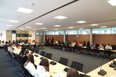 Diskussionsrunde u.a. zum Thema Bildungspolitik