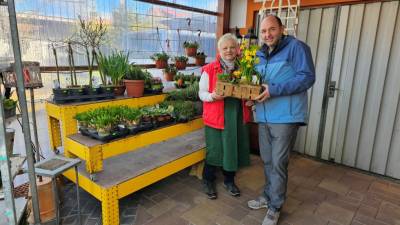 v.l. Inhaberin Carola Gotsch, Thomas Staudtv.l. Inhaberin Carola Gotsch, Thomas Staudt MdL