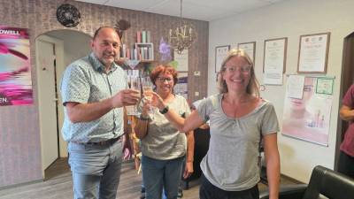 v.l. Thomas Staudt MdL, Marita Thiede,  Jacqueline Thiede