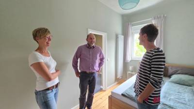 v.l. Dr. Catharina Bertram, Thomas Staudt MdL, Bj�rn Menzel