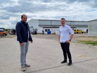 mit Gesch�ftsf�hrer Christoph Albrecht (re.)