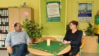 Gespr�chsrunde mit Ute Lichtenberg vom Verein 