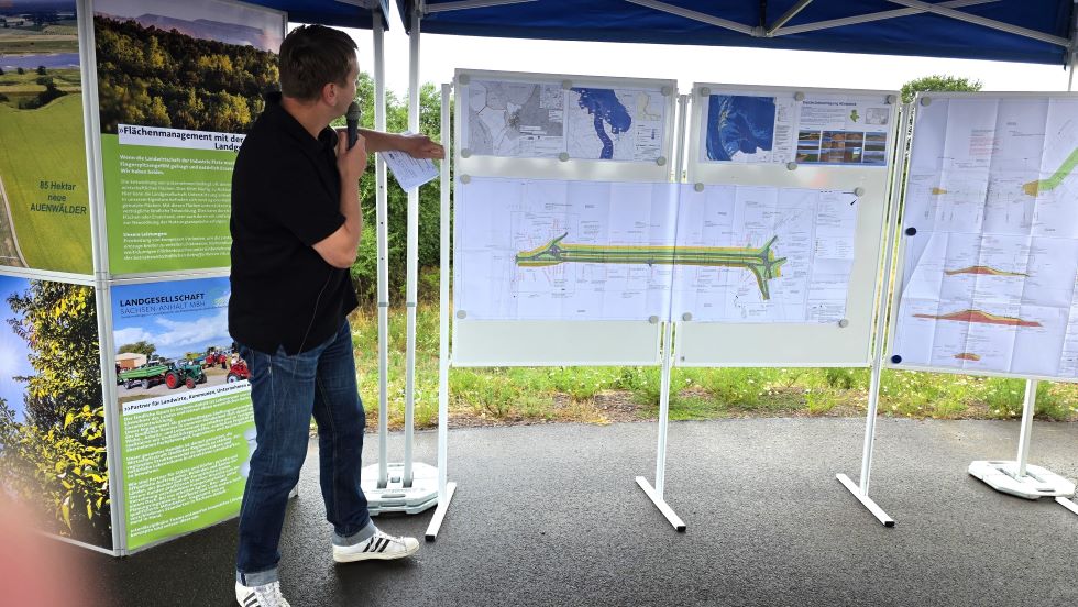 Erluterung der Baumanahme Deichrckverlegung in Klietznick