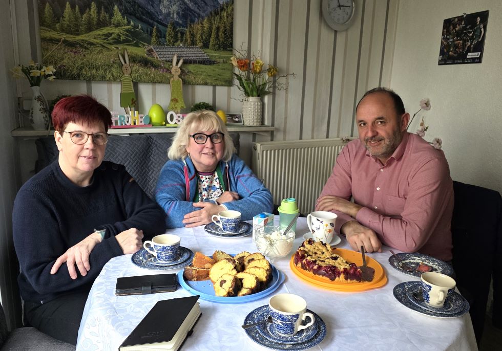 v.l. Diana Thiede, Ramona Lentge, Thomas Staudt MdL 